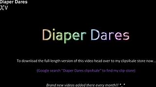 jessica morgan wears pampers nappy in pub for outdoor dare. she flashes in public.