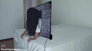 Hey, did Samara show up at Halloween for a wild interracial orgy with two big black cocks?