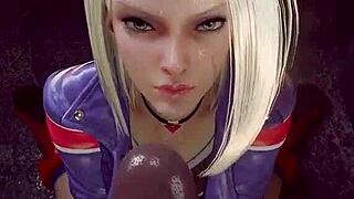 Check out this hot cartoon with athletic ass blowjob and handjob leading to facial