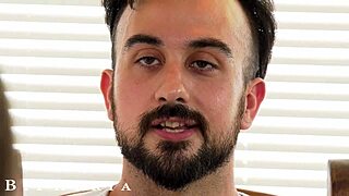 hot bisexual couple sharing their first cock together 😍