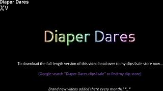 jessica morgan wears pampers nappy in pub for outdoor dare. she flashes in public.