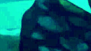 this sexy girl gives a footjob in nylons and leggings