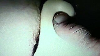 look at that cum dripping from the dildo-fucked wife