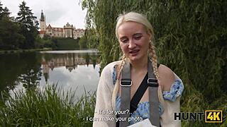 Did the hunter find a tight pussy in the park and fuck her rough?