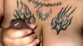 Chubby BBW Polishes My Black Cock With Her Sucking Skills!