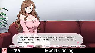 model casting session with maya