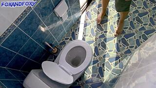 Skinny 18 Girl Nearly Caught Banging Dad’s Friend!