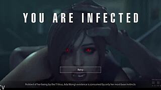 Ada Zombie Riding Monster Cock!