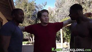 Teen says, 'cuckold me with black cock outdoors'