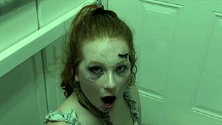 Enthusiastic Degradation Slut Siren Eats Cum from Boot