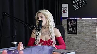 Loira Explains Good Anal Sex, Demonstrates Blowjob And Moans When Inserting In Ass - Kyra Sex Sheer Red!