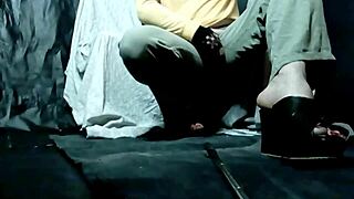 Boyfriend Dressed As A Woman Fucks The Ass Of A Small 18+ Brunette Latina Woman