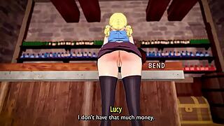 Does lucy get impregnated with huge ass?