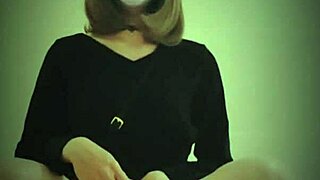 Hey, check this cute Asian ladyboy shooting cum in public!