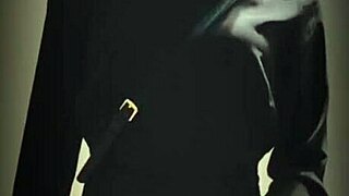 Hey, check this cute Asian ladyboy shooting cum in public!