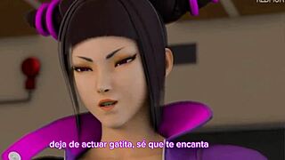 Cammy Dominates Yuri With Futanari Cock In Intense Lesbian Sex Fight