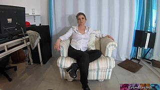 Stepmom Erin Electra teaches stepson sex in pussy