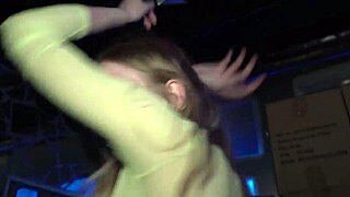 cute teen taya tutsi dancing nude at disco with friend