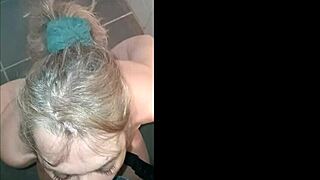 Housewife Submissive Blows Master in POV and Gets Facial Cumshot