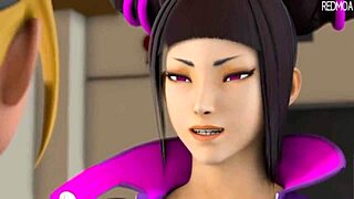 Cammy Dominates Yuri With Futanari Cock In Intense Lesbian Sex Fight