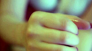 Naughty woman gives sloppy blowjob, licking balls and choking for cumshot