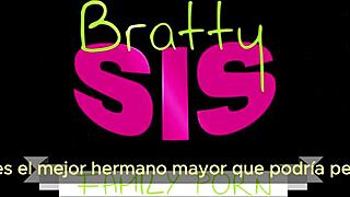 Cock blocking stepsister wants my dick to herself - spanish sub.