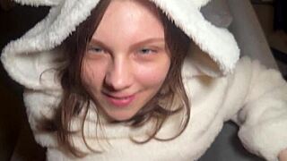 Roommate Dresses As Cute Bear For Rough Fucking In Doggystyle And Cowgirl Positions