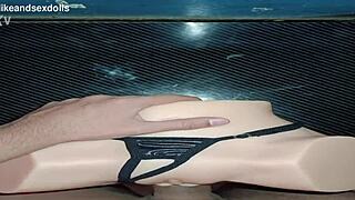 Trailer candy usa una tanga negra for a huge fucking creampie on the desk