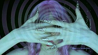 Italian Goddess Hypnotizes with Long Nails and Brown Eyes in Relaxing ASMR