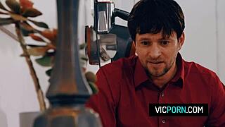 Brunette Milf Preston Parker Stuck Under Table Without Panties