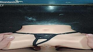 Trailer candy usa una tanga negra for a huge fucking creampie on the desk