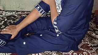 Step sister video features Indian desi girl in homemade setting.