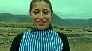 beautiful italian babe silvia soprano explores domination on norwegian beach