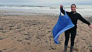 beautiful italian babe silvia soprano explores domination on norwegian beach