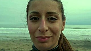 beautiful italian babe silvia soprano explores domination on norwegian beach