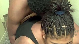 bbw housewife gets fucked by monster cock while cleaning.