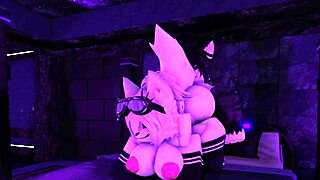 Intense doggystyle creampie with furry girlfriend