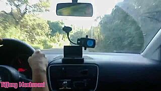 Unbelievable! What started as a simple hike with dwarf Pitoco turned into public sex at the waterfall! Tiffany Montavani takes it hard on the trail in this TBT video.