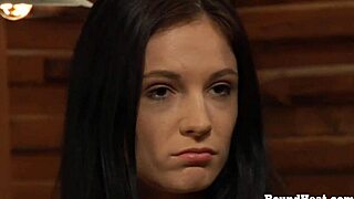 Look At This Lesbian Girl In Handcuffs Getting Whipped Hard!