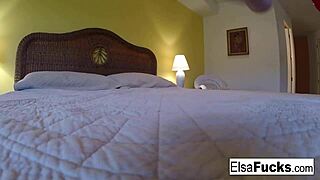 Blonde Pornstar Elsa Jean Masturbates in Home Video!