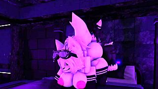 Intense doggystyle creampie with furry girlfriend