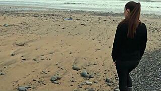 beautiful italian babe silvia soprano explores domination on norwegian beach