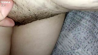 Gretala Descriptively Flashes Her Pussy Featuring Natural Regrowth