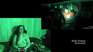 naked bbw with big tits plays games at lake house 😏