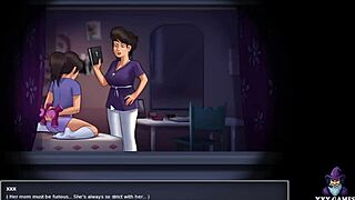 summertime mia enjoys pillow humping in sexy outfit