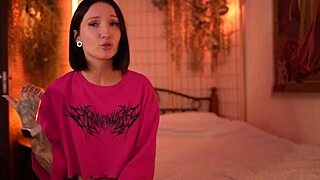 Step-Daughter Asked Her Step-Dad For Help To Heal Her Throat With A Cock, But It Got So Wet