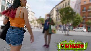 Valen Pink Boldly Rides Huge Black Cock