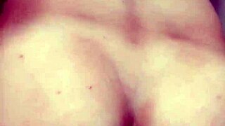 Slut spreads wet ass for intense anal blowjob and facial cumshot