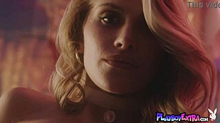 Passionate Blonde Teen Amelia Strips Naked on Bar Counter