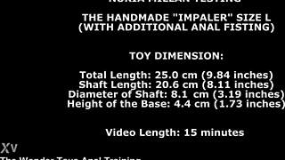 Nuria Mill�n Testing Handmade Impaler Size L With Anal Fisting And Toys